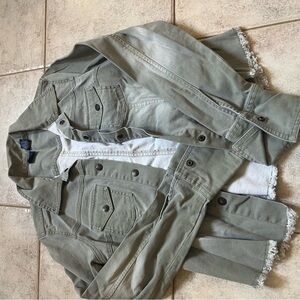 SO Olive-Green Casual Button Shirt